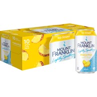 Mount Franklin No Sugar Lightly Sparkling Pineapple Water Cans