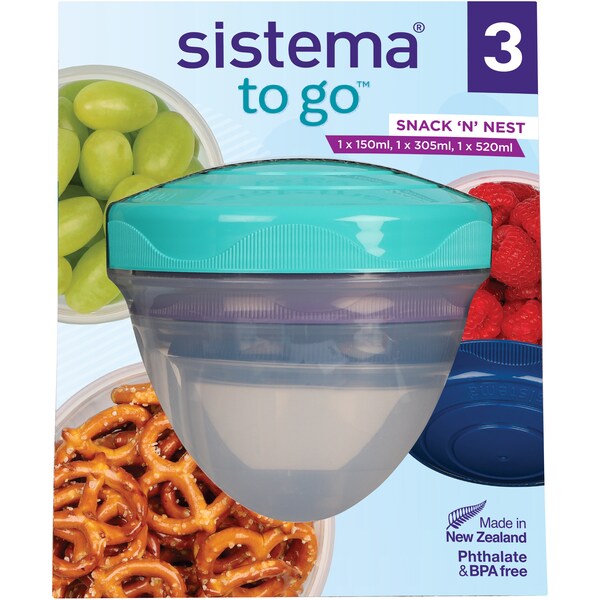 Sistema To Go Snack & Nest 3 pack