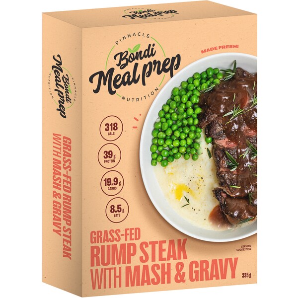 Bondi Meal Prep Grass-Fed Rump Steak & Mash 335g