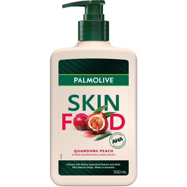 Palmolive Skin Food Quandong Peach Hyper Nourishing Hand Wash 500mL