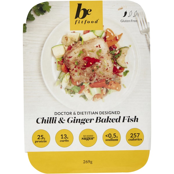 Be Fit Food Chilli & Ginger Baked Fish Gluten Free 269g