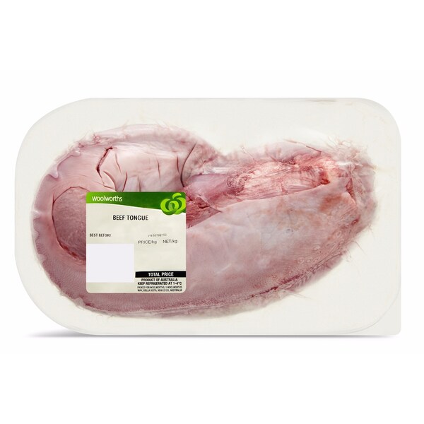 Woolworths Beef Offal Tongue 650g - 1.2kg