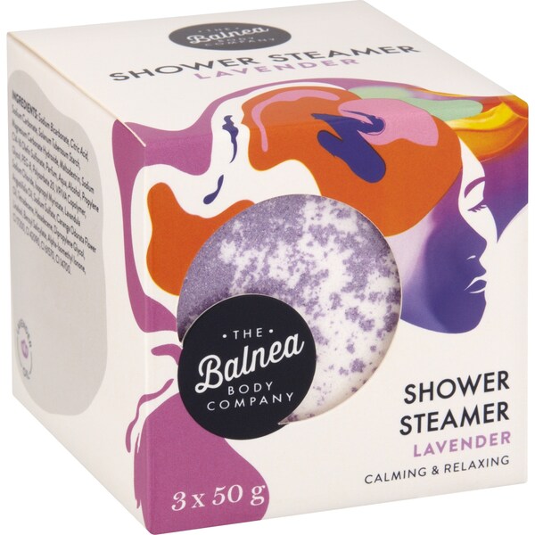 The Balnea Body Company Shower Steamer Lavender 50g x 3 Pack