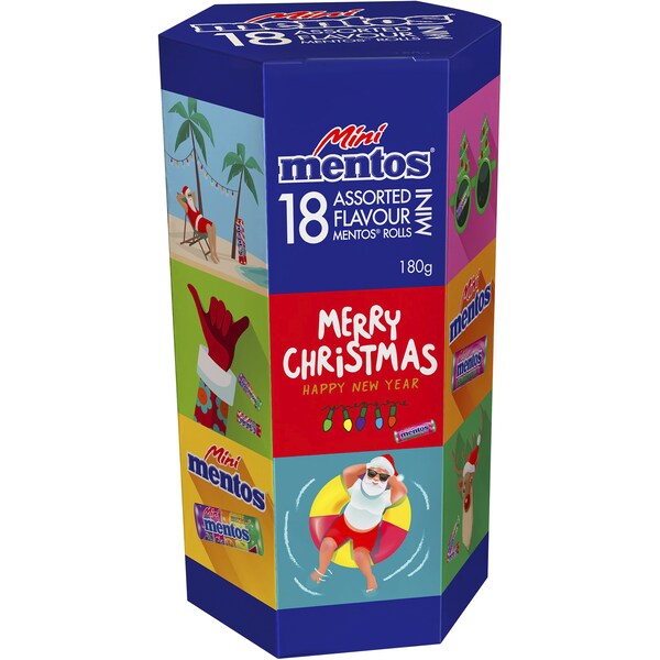 Mentos Christmas Mini Rolls Tube Rolls Merry Christmas 180g