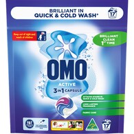 OMO Active Laundry Capsules 3 in 1