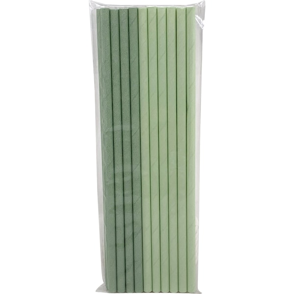 Armada Paper Straws Green 20 Pack