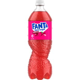 Fanta Raspberry Zero Sugar Soft Drink Bottles 1.25L – Woolworths