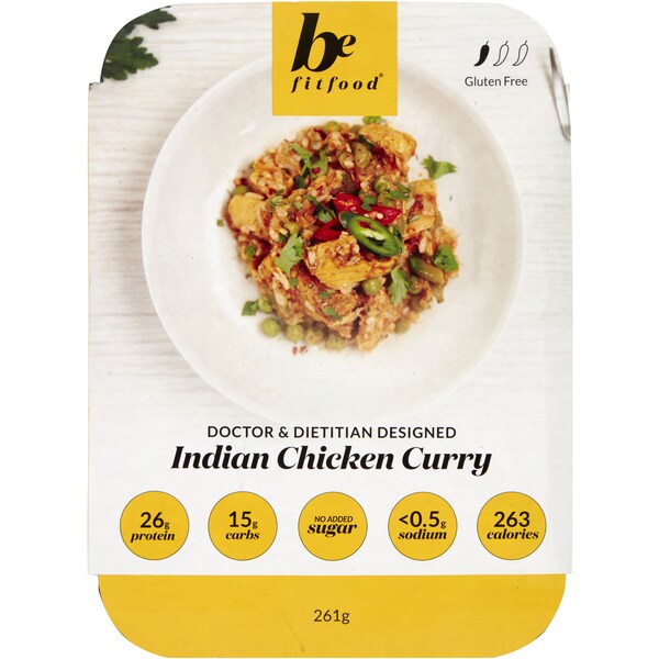 Be Fit Food Indian Chicken Curry Gluten Free 261g