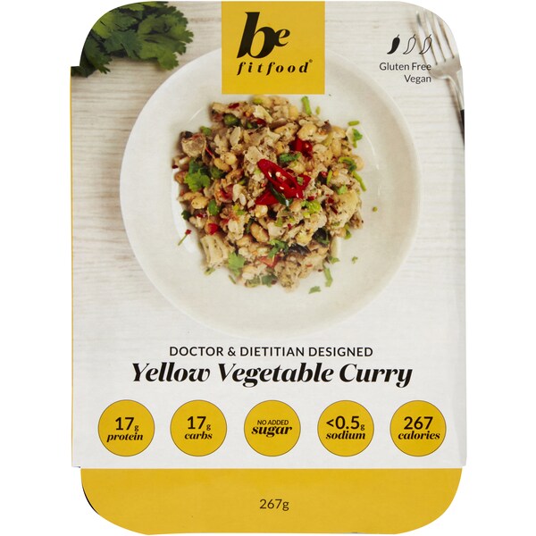Be Fit Food Yellow Vegetable Curry Gluten Free Vegan 267g