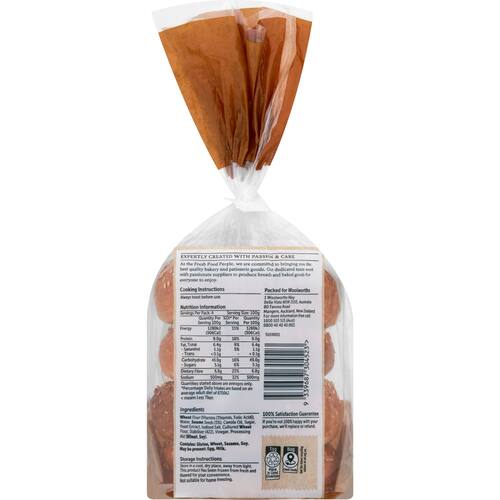 Woolworths Sesame Bagels 4 Pack bunch