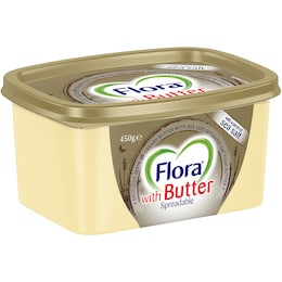 Flora Flora With Butter Spreadable 450g