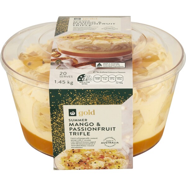 Woolworths Gold Summer Mango & Passionfruit Trifle 1.4kg