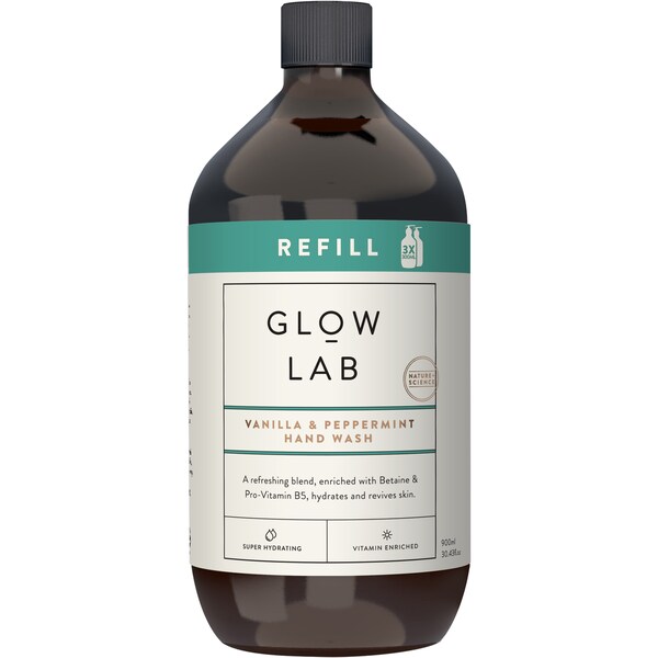 Glow Lab Vanilla & Peppermint Hand Wash Refill 900mL