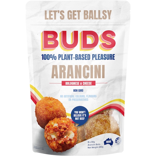 Buds Arancini Bolognese & Cheese 8 pack