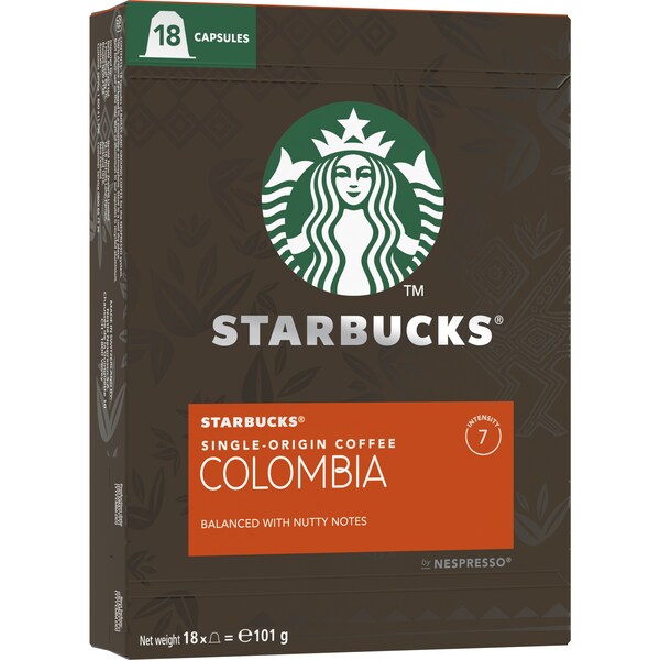 Starbucks by Nespresso Single Origin Colombia Capsules 18 pack