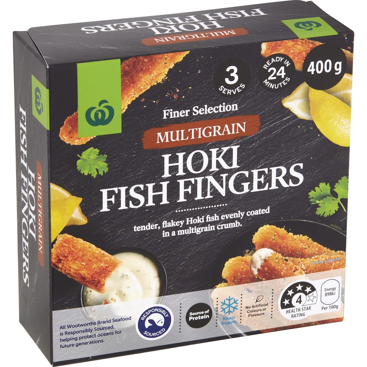 Woolworths Multigrain Hoki Fish Fingers 400g | bunch