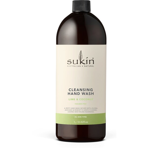Sukin Cleansing Hand Wash Lime & Coconut 1L