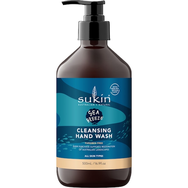 Sukin Cleansing Hand Wash Sea Breeze 500mL