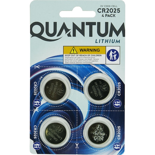 Quantum Lithium CR2025 4PK 4 pack