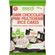Macro Mini Multigrain Rice Cakes Dark Chocolate