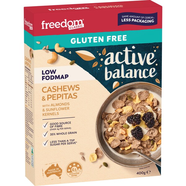 Freedom Active Balance Cashews & Pepitas Cereal 400g