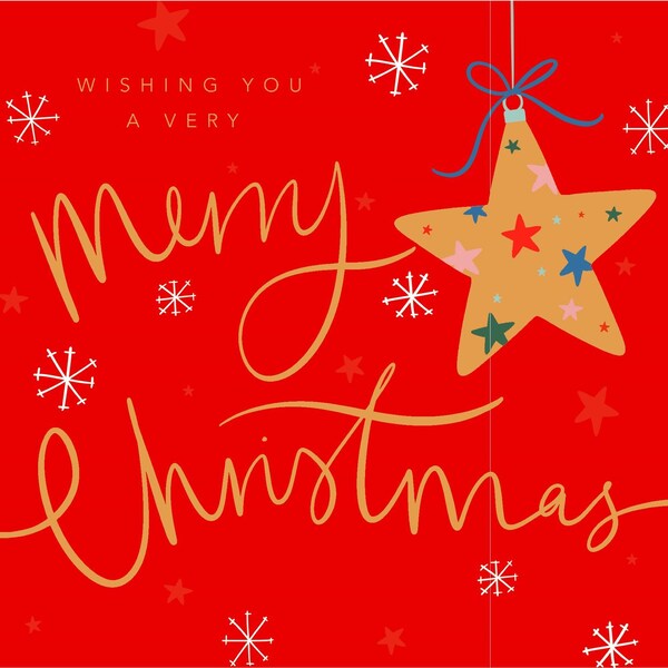 John Sands Christmas Card Merry Christmas Star Each