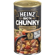 Heinz Big N Chunky Peppered Steak Soup Tinned Ready Meals