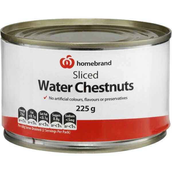 Homebrand Chestnuts Sliced 225g