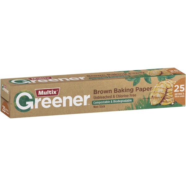 Multix Greener Brown Baking Paper 25 Metres Each