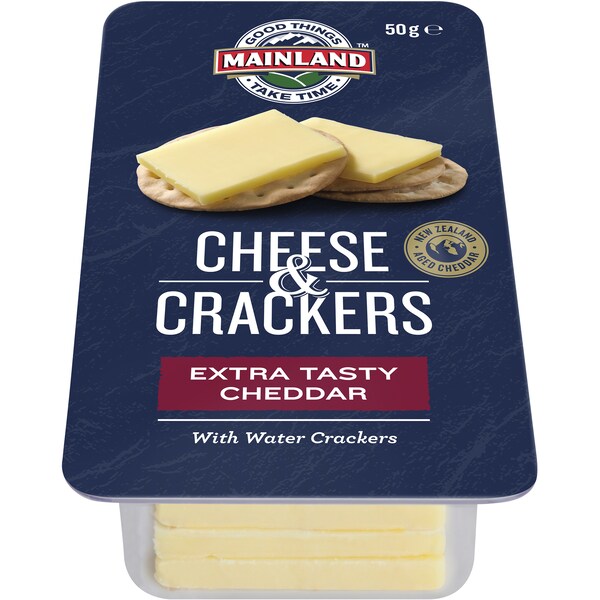 Mainland Cheese Snack with Crackers Extra Tasty Special Res Cheese 50g