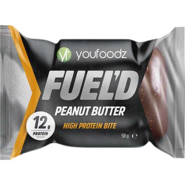 YouFoodz Fuel'd High Protein Bite Peanut Butter 58g