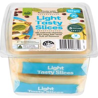 Woolworths Light Tasty Cheese Slices