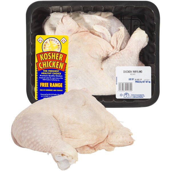 M & M Poultry Kosher Chicken Maryland 700g - 900g