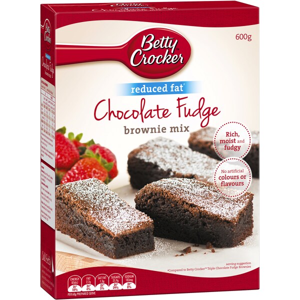 Betty Crocker Brownie Mix Reduced Fat Chocolate Fudge 600g