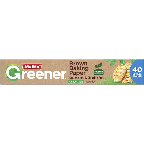 Multix Greener Brown Baking Paper 40 Metres Each