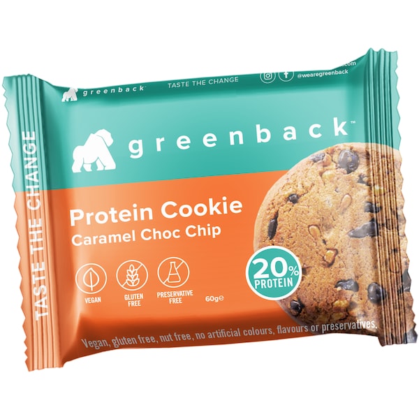 Greenback Protein Cookie Caramel Chocolate Chip 60g