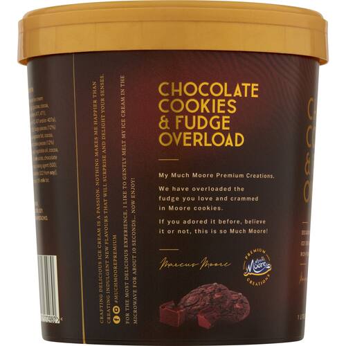Much Moore Chocolate Cookies and Fudge Ice Cream 1l bunch