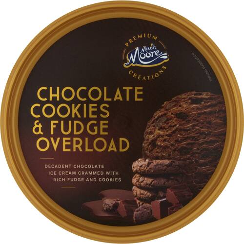 Much Moore Chocolate Cookies and Fudge Ice Cream 1l bunch