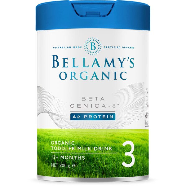 Bellamy's Organic Organic Beta Genica-8 Toddler Milk Drink 3 - 12+ Months 800g