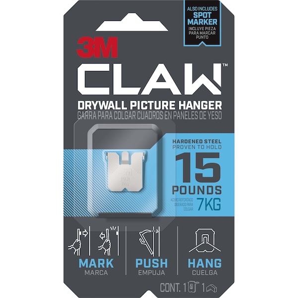3M Claw Dry Wall Hanger 7kg Each