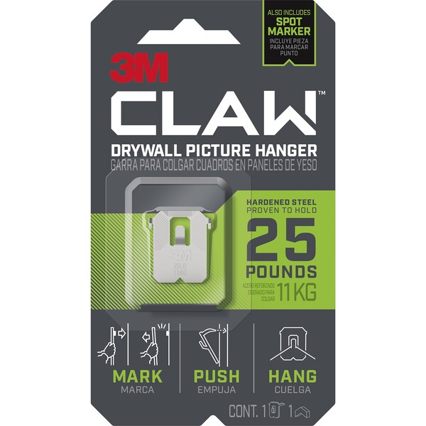 3M Claw Dry Wall Hanger 11kg Each
