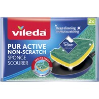 Vileda Pur Active Sponge Scourer Non-Scratch