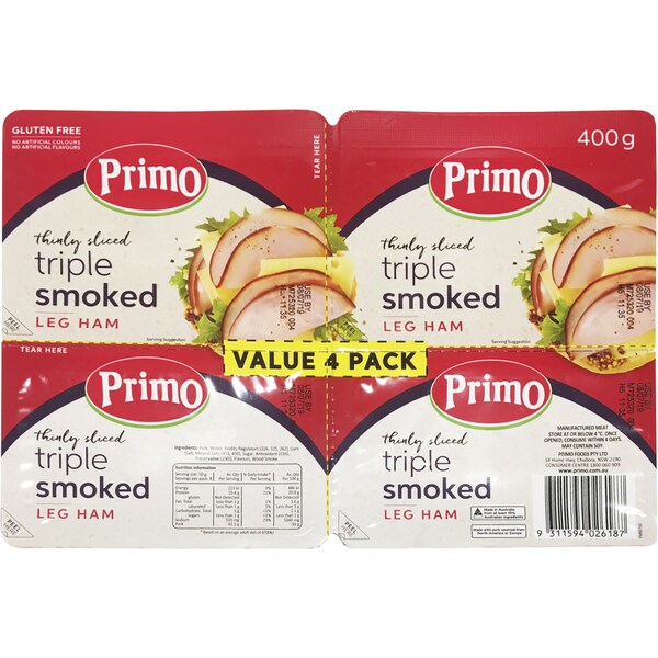 Primo Triple Smoked Ham 400g