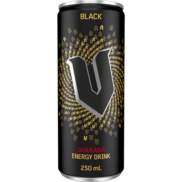 V Black Guarana Energy Drink 250mL