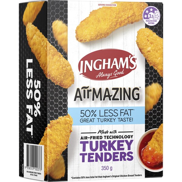 Ingham's Frozen Airmazing Turkey Tenders 350g