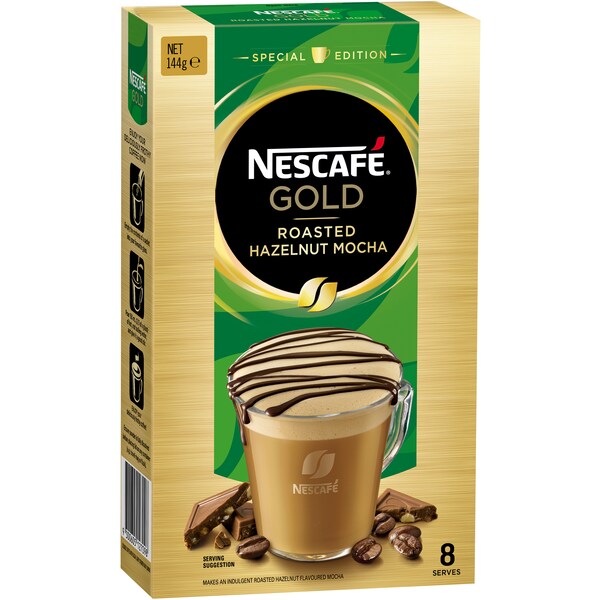 Nescafe Gold Hazelnut Mocha 8 Pack