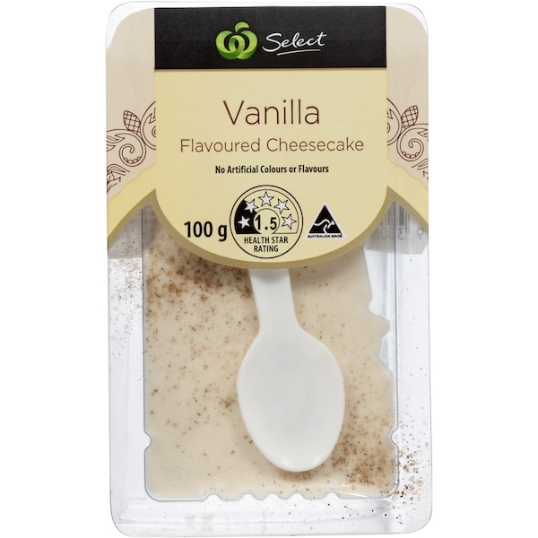 Woolworths Cheese Cake Slice Vanilla Flavour 100g