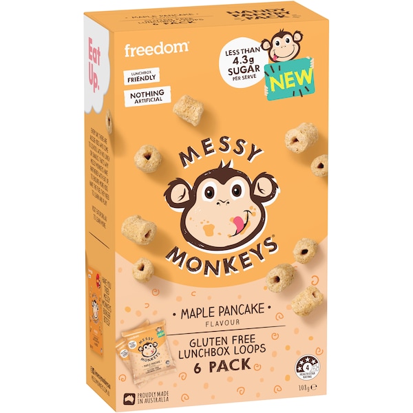 Messy Monkeys Maple Pancake Flavour Loops 108g