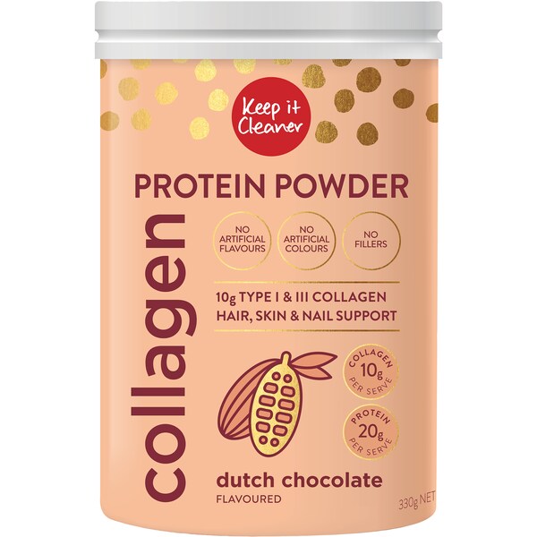 Keep It Cleaner Collagen Protein Powder Dutch Chocolate 330g
