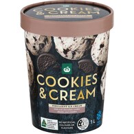 Woolworths Ice Cream Cookies & Cream